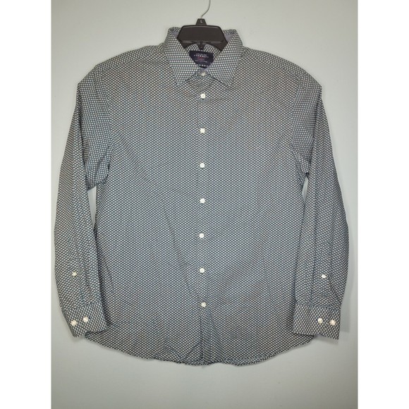 Charles Tyrwhitt Mens XLarge Weekend Extra Slim Button Up Green Eye Dot - Picture 2 of 10